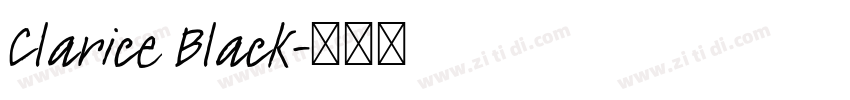 Clarice Black字体转换 Clarice Black字体转换
